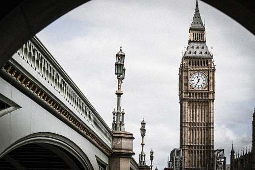 building Big Ben in London clock tower