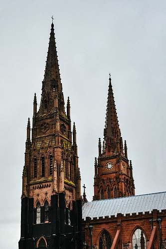 spire black cathedral tower