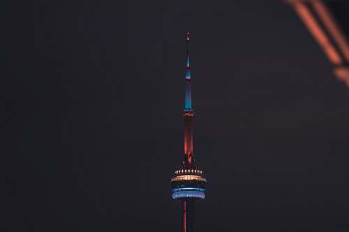 building blue and pink tower tower