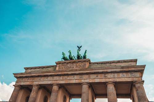 temple Brandenburg Gate, Germany pillar