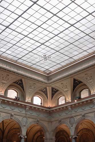 building brown and white structure window