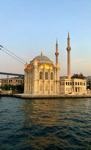 building brown concrete dome building beside body of water dome