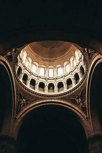 building brown dome building interior sacré coeur