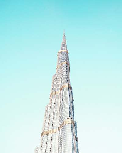building Burj Khalifa skyscraper