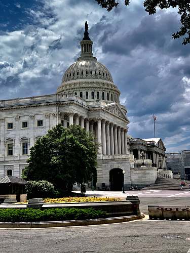 building Capitol Hill during daytime under blue and white skies dome