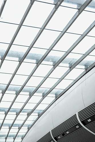building clear and gray ceiling window