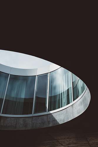 building clear glass walled building planetarium