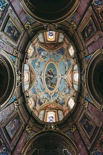 building dome building with paintings malta