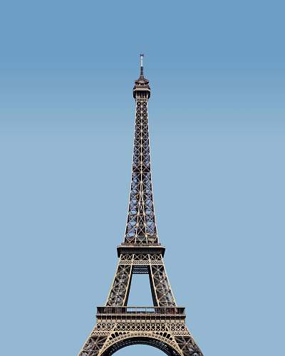 building Eiffel Tower under blue sky tower