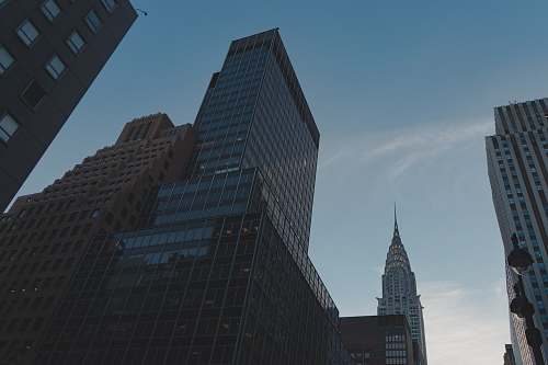building gray curtain wall buildings spire