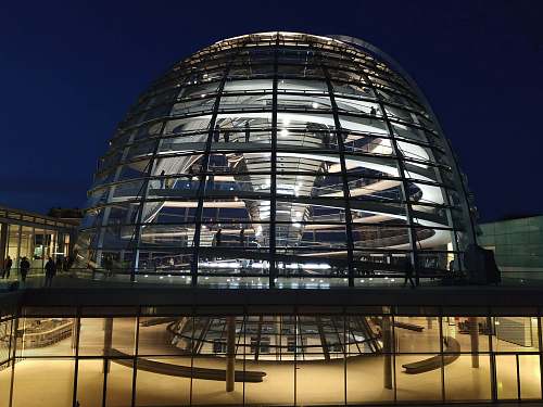 building gray metal dome dome