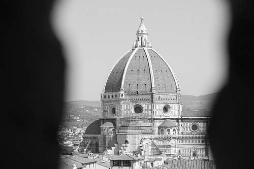 dome grayscale photography of dome building black-and-white