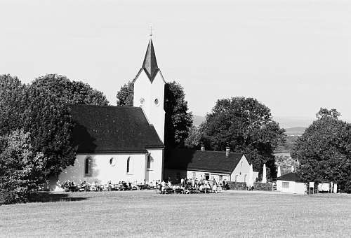 building grayscale photography of houses black-and-white