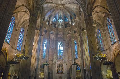 building interior view of cathedral church