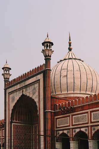 building Jama Masjid, Delhi during daytime dome