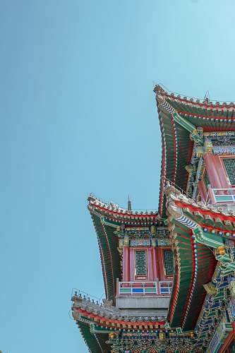 building low angle photo of buildings pagoda