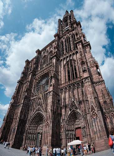 building low-angle photography of gothic cathedral tower
