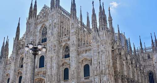 building low-angle photography of Milan Cathedral cathedral