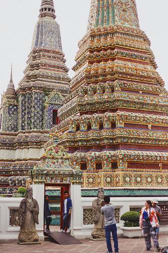 temple multi-colored shrine during daytime human