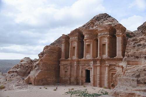 building Petra Jordan during daytime monastery