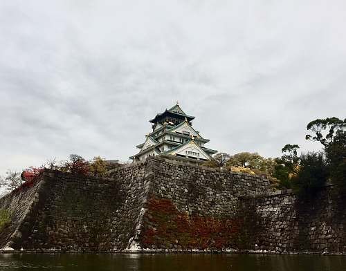 building temple in front of calm body of water castle