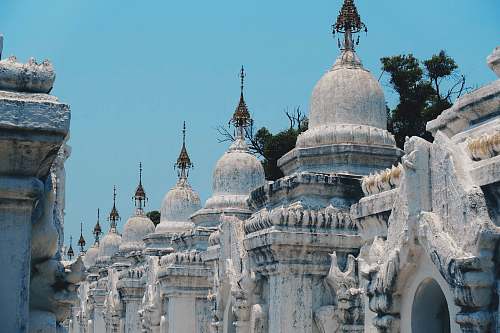 building view of ice mountain at Myanmar dome