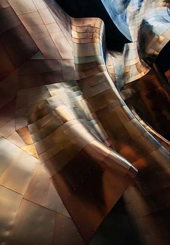 person wave of brown metal 3D artwork human