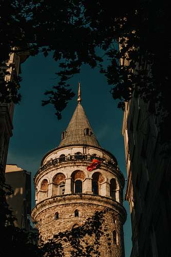 building white and gray tower spire