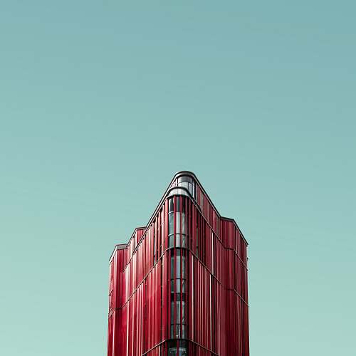 london worm's eye view photography of red glass building oxford street
