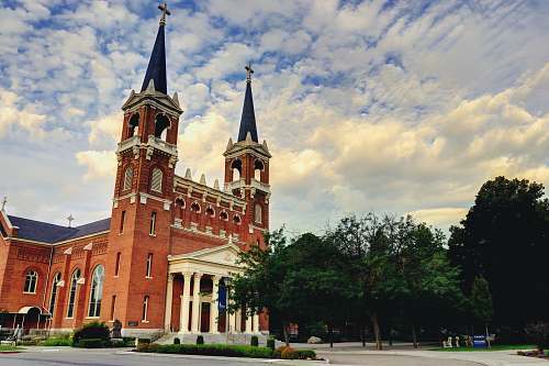 architecture beige cathedral spire