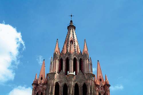 spire beige cathedral steeple