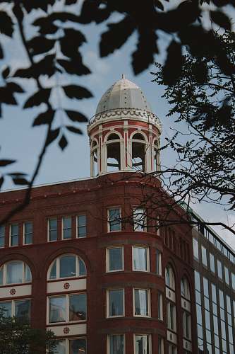 architecture brown painted building dome