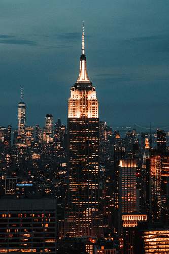 tower Empire State Building in New York steeple