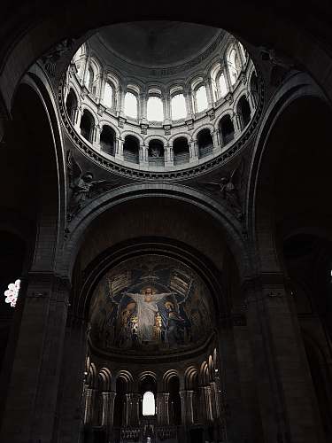 architecture gray arch building apse
