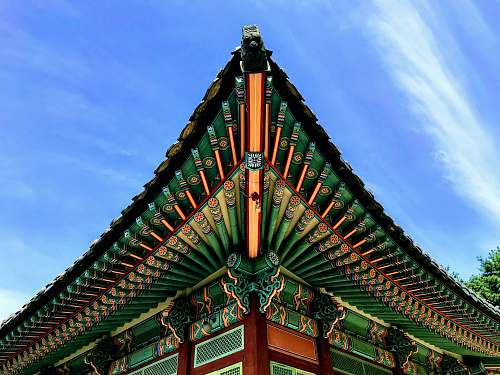 architecture green building roff pagoda