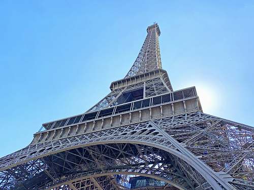 architecture macro photography of Eiffel Tower in Paris, France during daytime tower