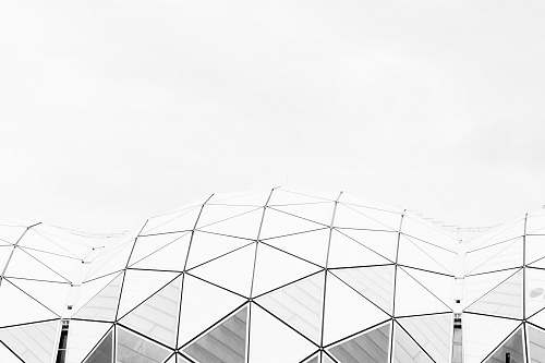 dome shallow focus photo of white building black-and-white