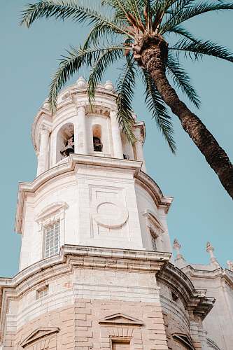 architecture white bell tower