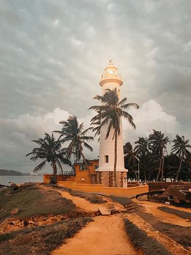 architecture white lighthouse tower