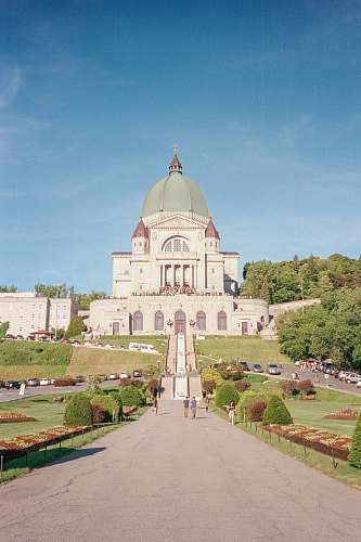 architecture white painted temple and asphalt road dome