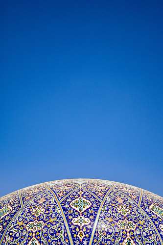 building blue and multicolored floral art architecture