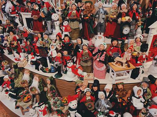 collage doll collection poster