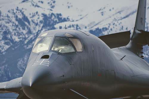 aircraft airplane near mountian bomber