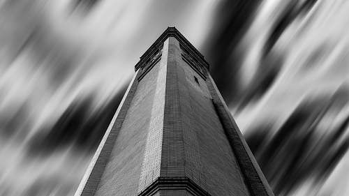 building grayscale photography of grayscale photo of building black-and-white