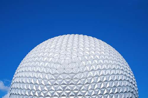 building white round ball under blue sky during daytime dome