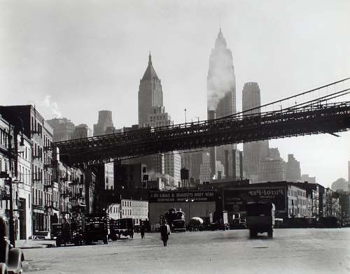 building black metal bridge city