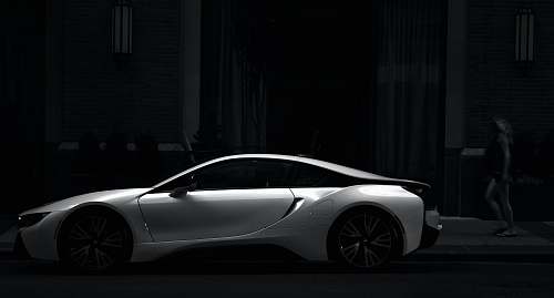 car silver sports coupe sports car