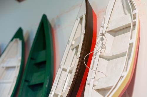 dinghy four wooden canoe miniatures transportation