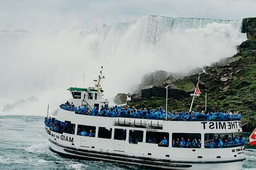ferry people in ship watercraft