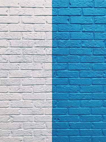 wall blue and white painted wall blue
